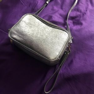 Banana Republic Crossbody Silver Bag